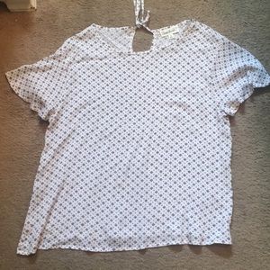 White Short Sleeve Blouse